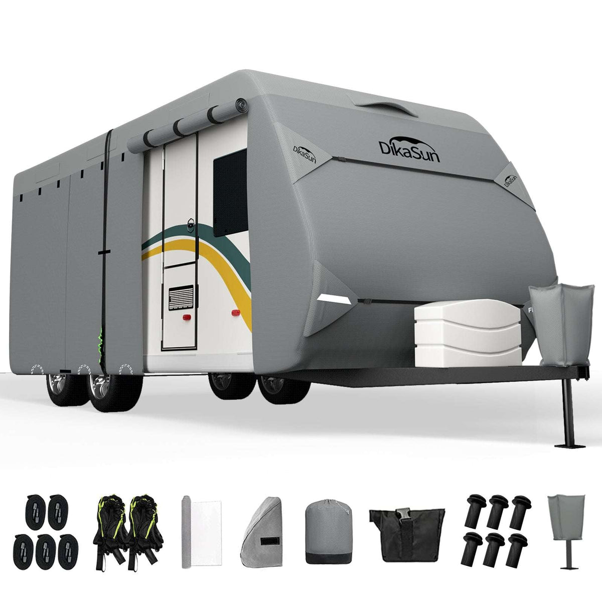 DikaSun 7-Layer Travel Trailer RV Cover