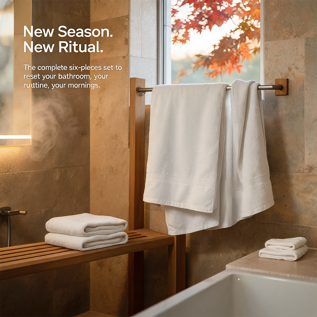 Luxury Organic Bath Six Piece Towel Set | Soft, Plush, Eco-Friendly Towels - product image 2