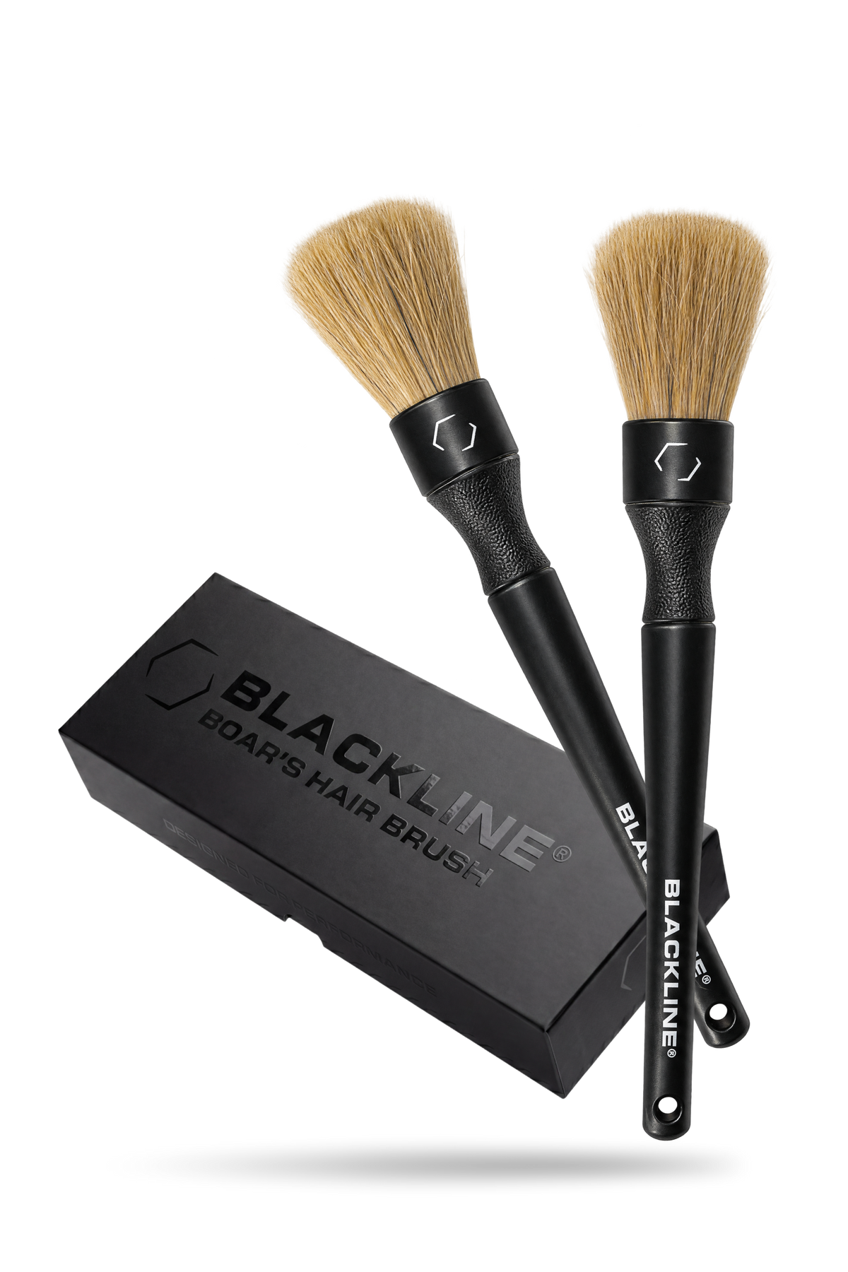 Blackline boar's hair car detailing brush set