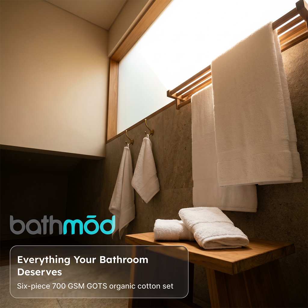 Luxury Organic Bath Six Piece Towel Set | Soft, Plush, Eco-Friendly Towels - product image 4
