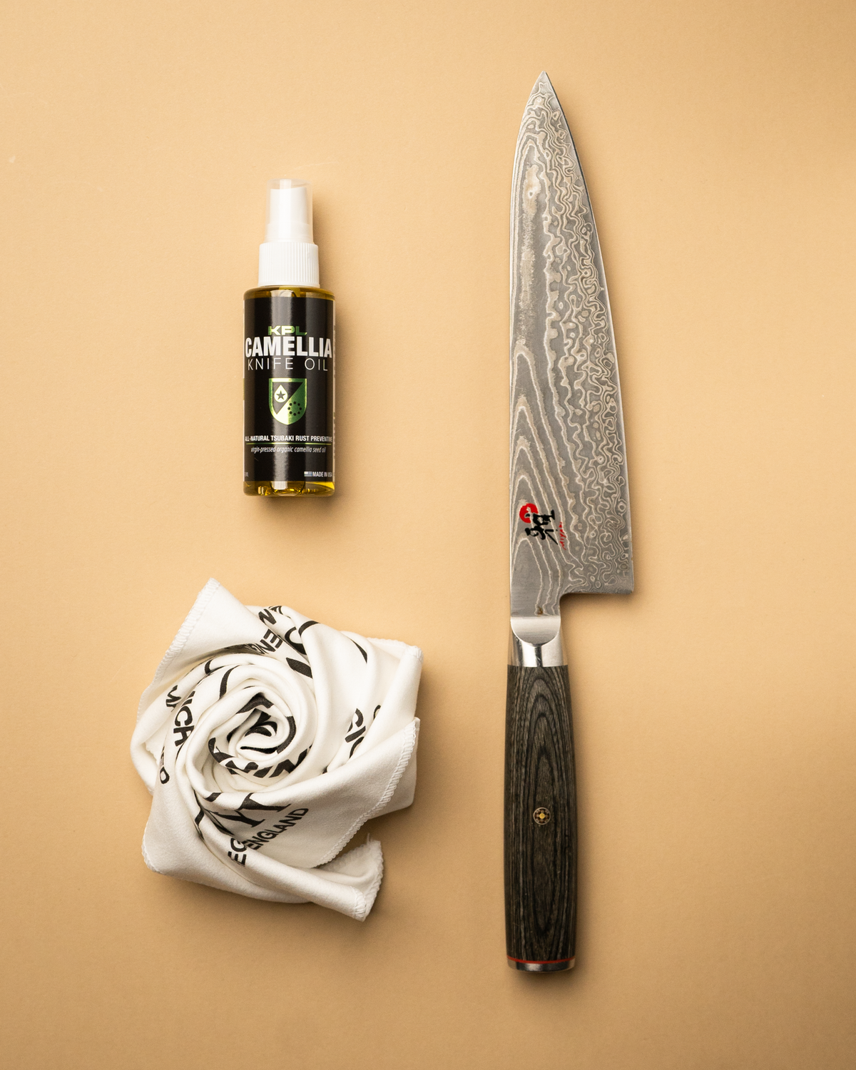 Organic Camellia Kitchen Knife Oil - Carbon Steel and Cast Iron