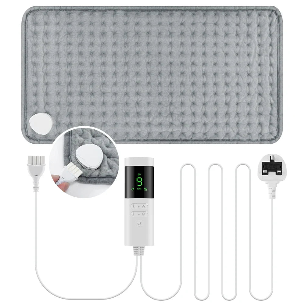 30 × 60 cm Electric Heating Pad with Timer & Temperature Control