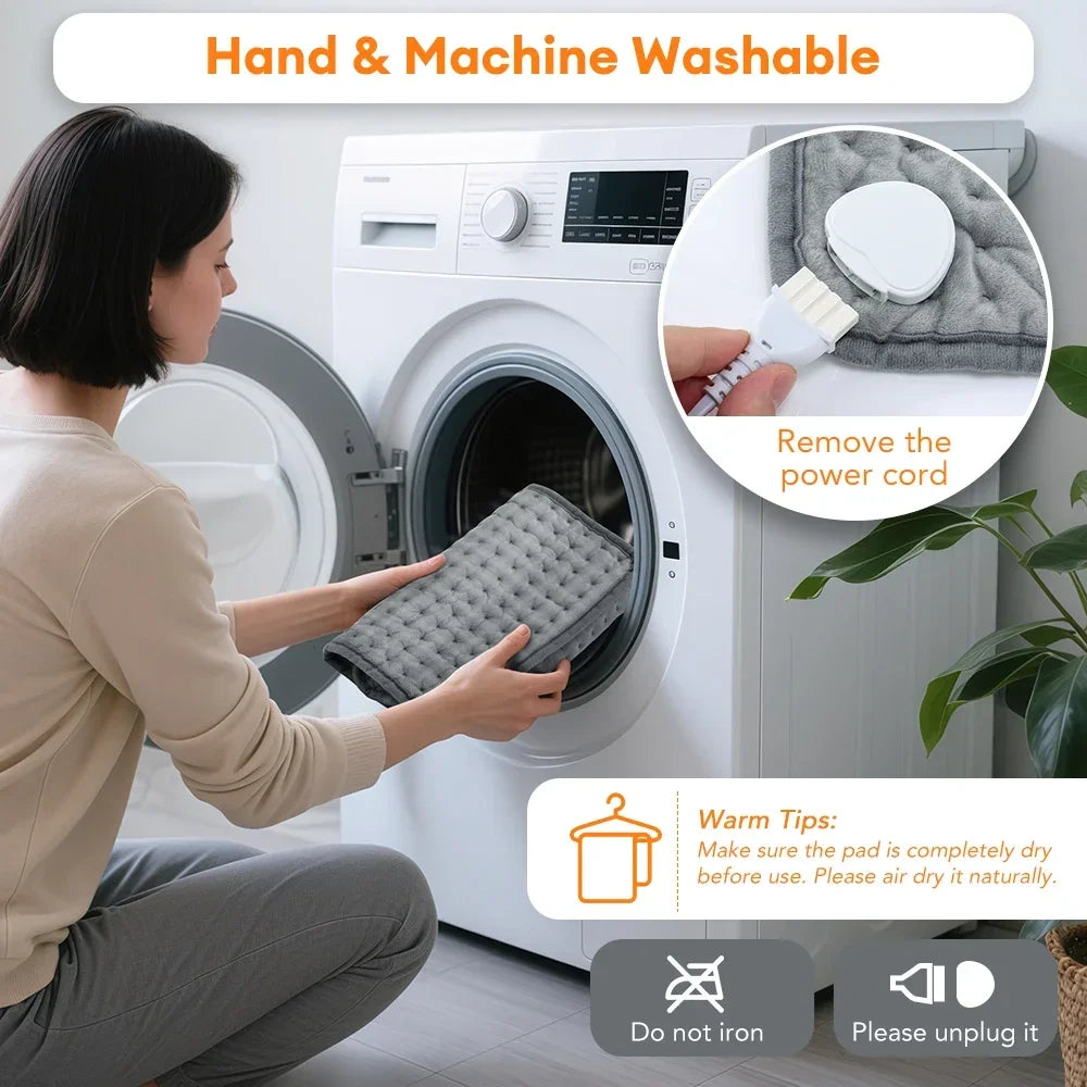 30 × 60 cm Electric Heating Pad with Timer & Temperature Control