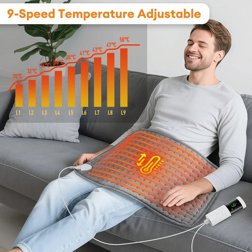 30 × 60 cm Electric Heating Pad with Timer & Temperature Control