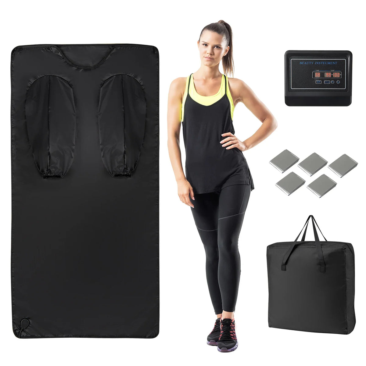 Infrared Sauna Blanket with Adjustable Heat & Timer
