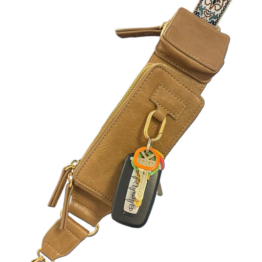 Zip & Clip RFID Crossbody Bag