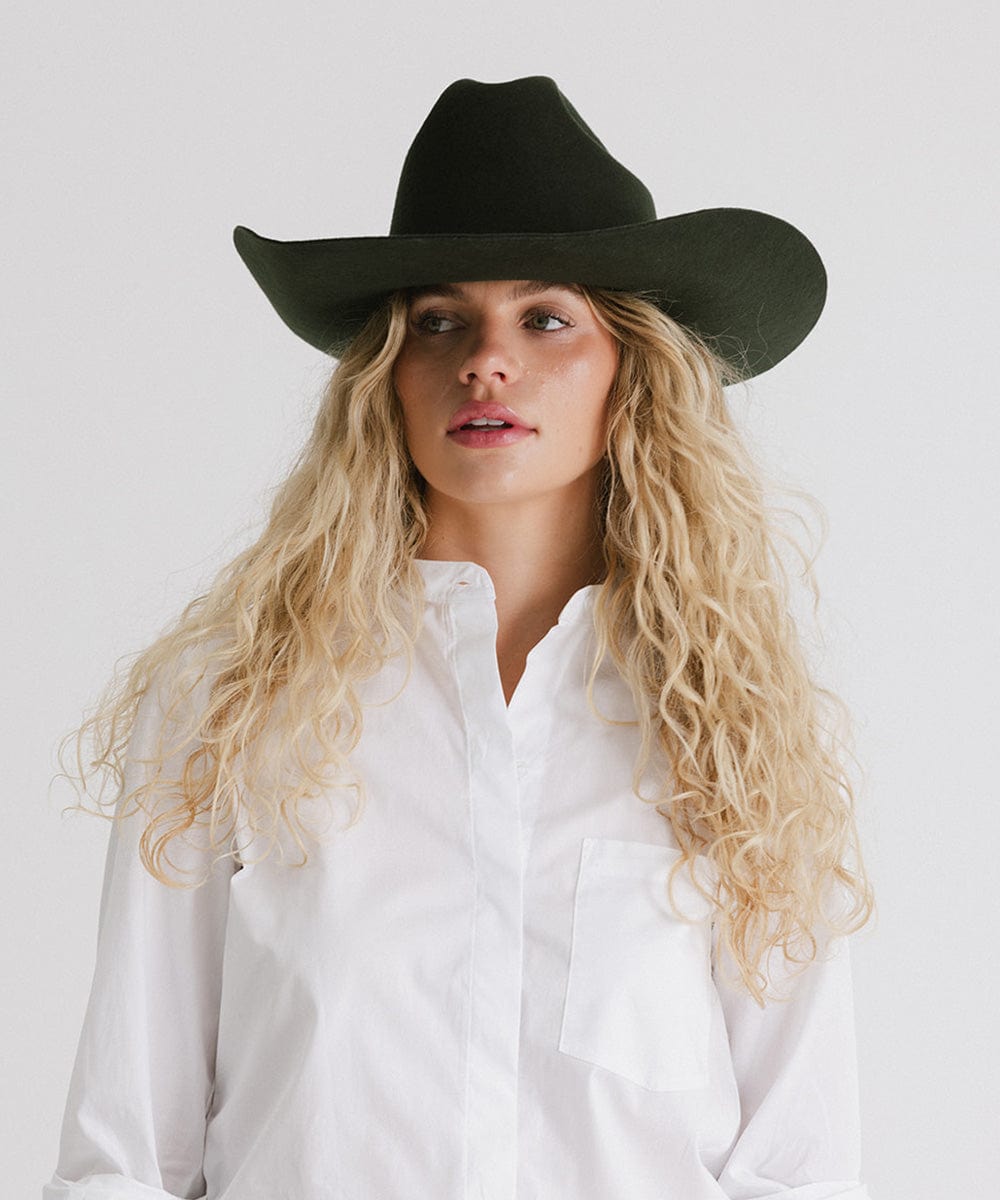 Teddy Cattleman Felt Cowboy Hat
