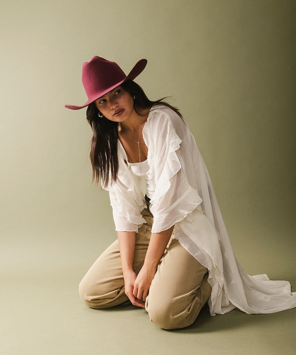 Teddy Cattleman Felt Cowboy Hat