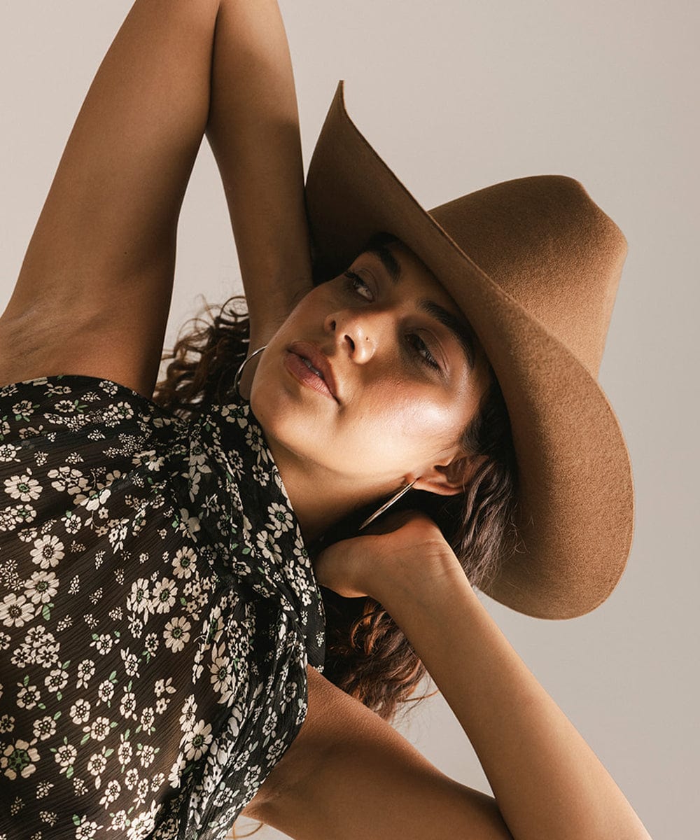 Teddy Cattleman Felt Cowboy Hat