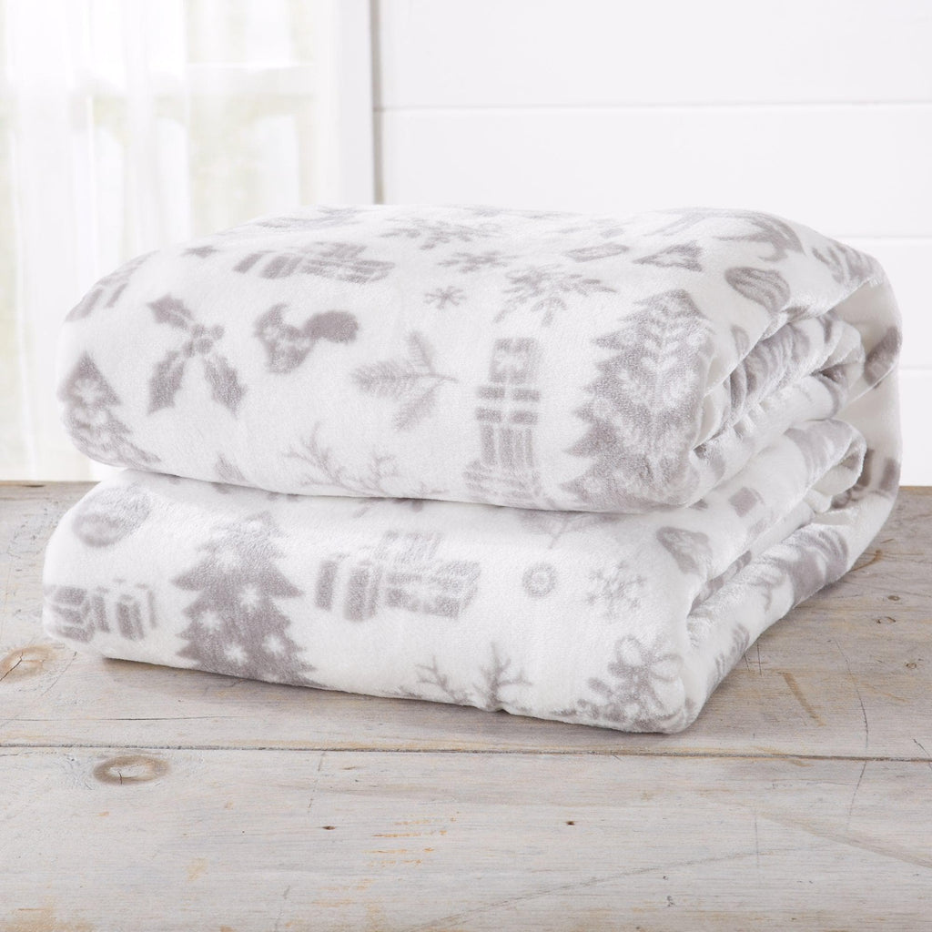 Pearl Collection Velvet Plush Throw Blanket