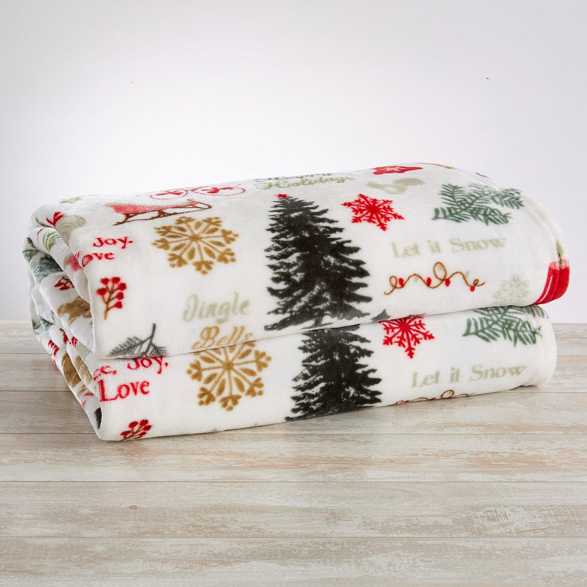 Pearl Collection Velvet Plush Throw Blanket