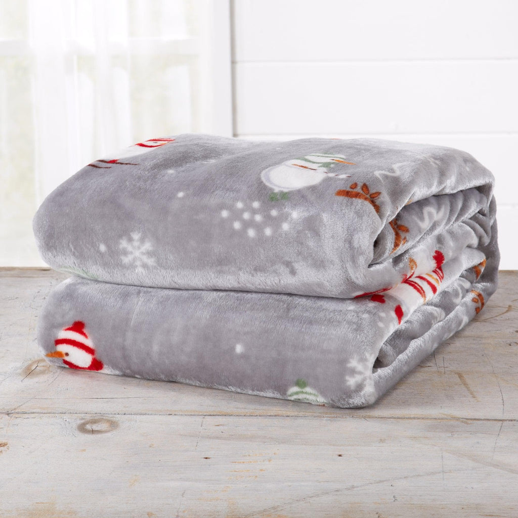 Pearl Collection Velvet Plush Throw Blanket