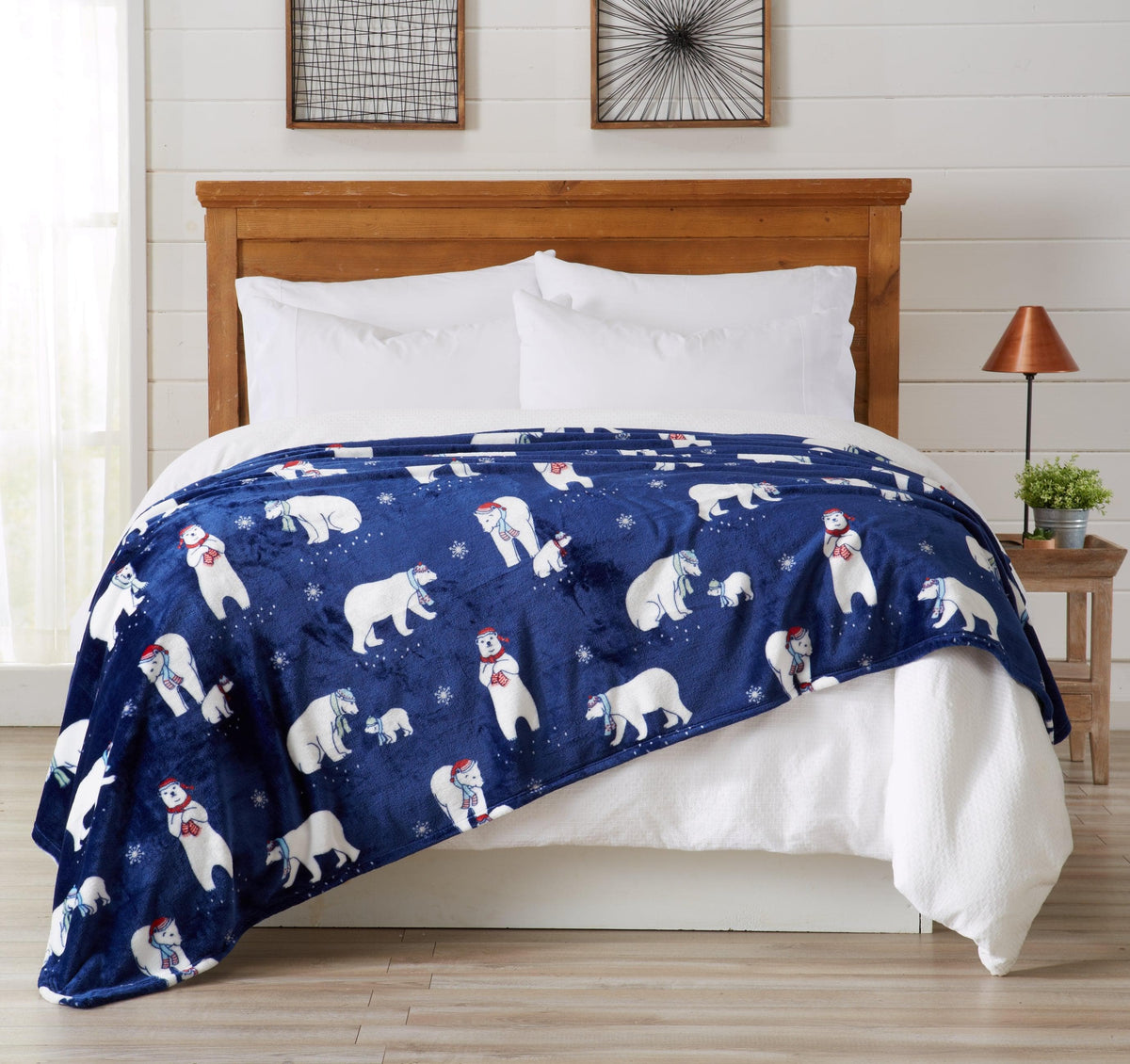Pearl Collection Velvet Plush Throw Blanket
