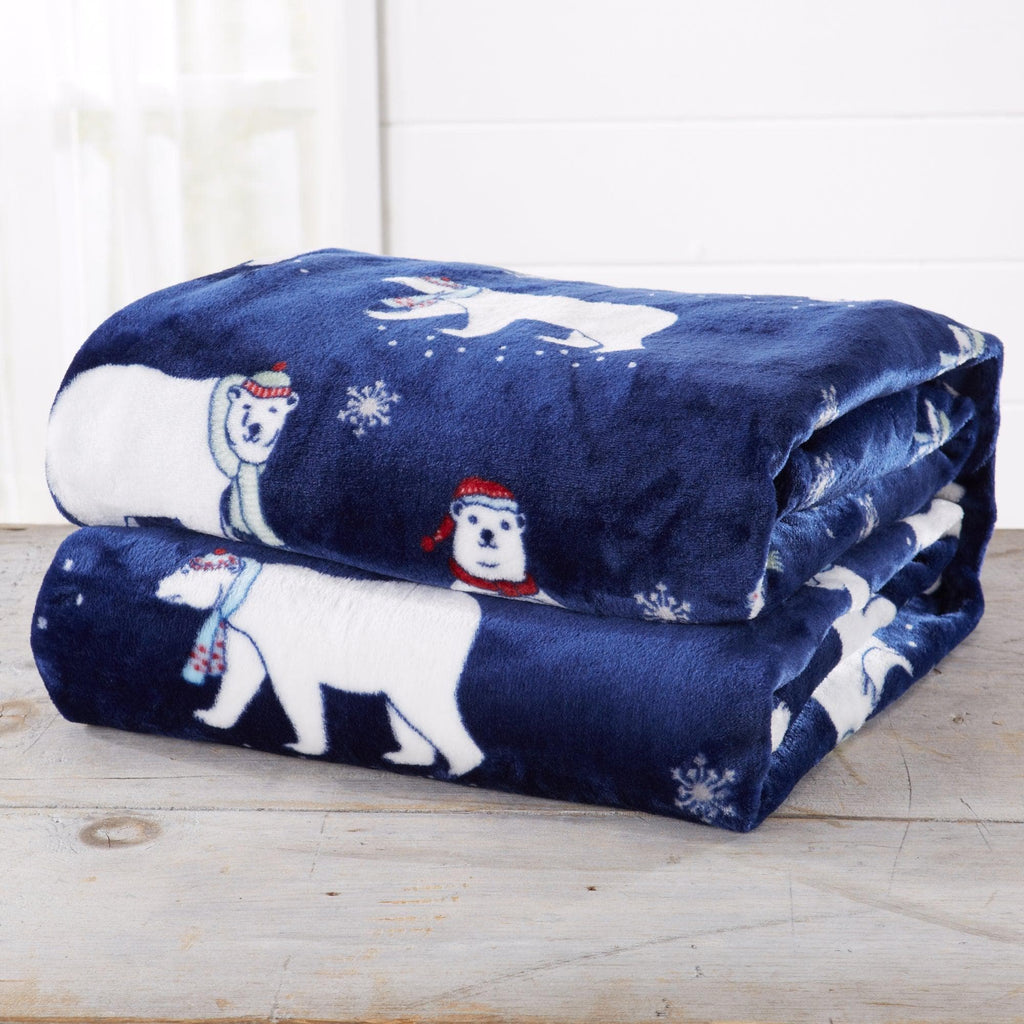 Pearl Collection Velvet Plush Throw Blanket