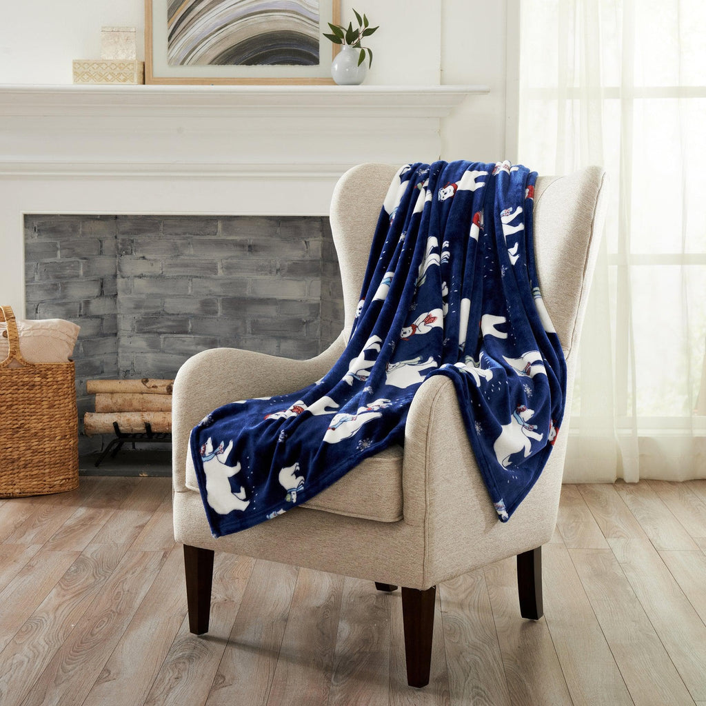 Pearl Collection Velvet Plush Throw Blanket