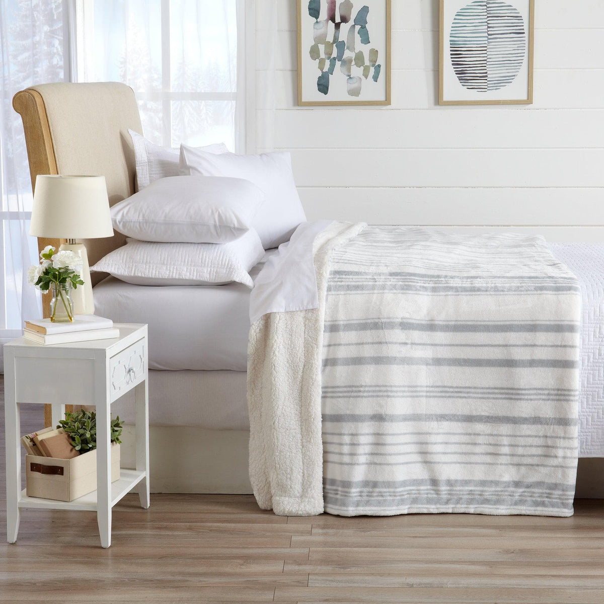Velvet Plush Sherpa Luxury Bed Blanket - Kinsley Collection