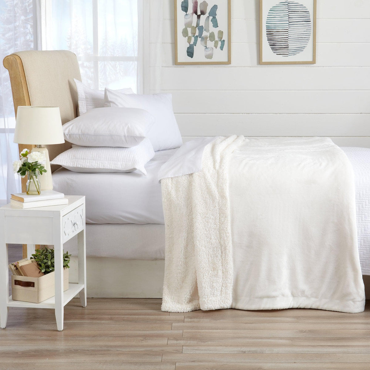 Velvet Plush Sherpa Luxury Bed Blanket - Kinsley Collection