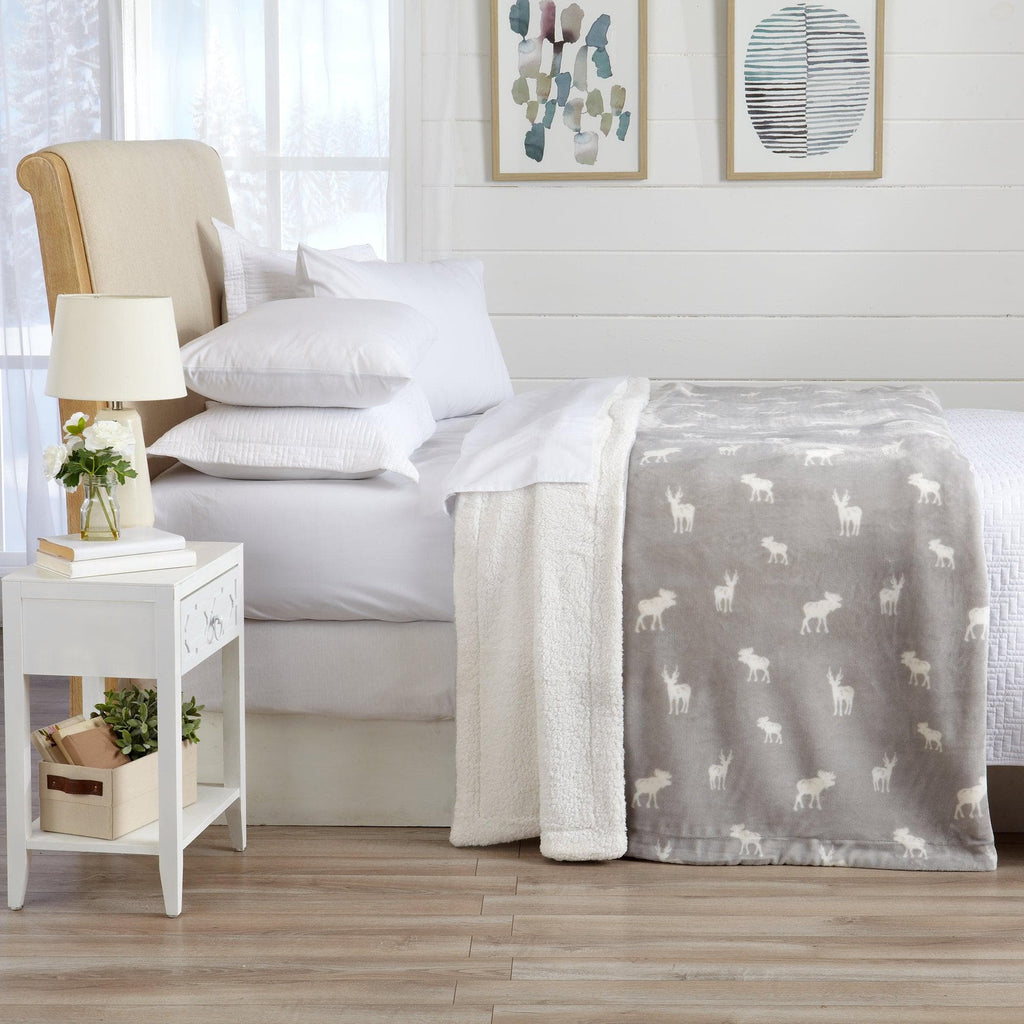 Velvet Plush Sherpa Luxury Bed Blanket - Kinsley Collection