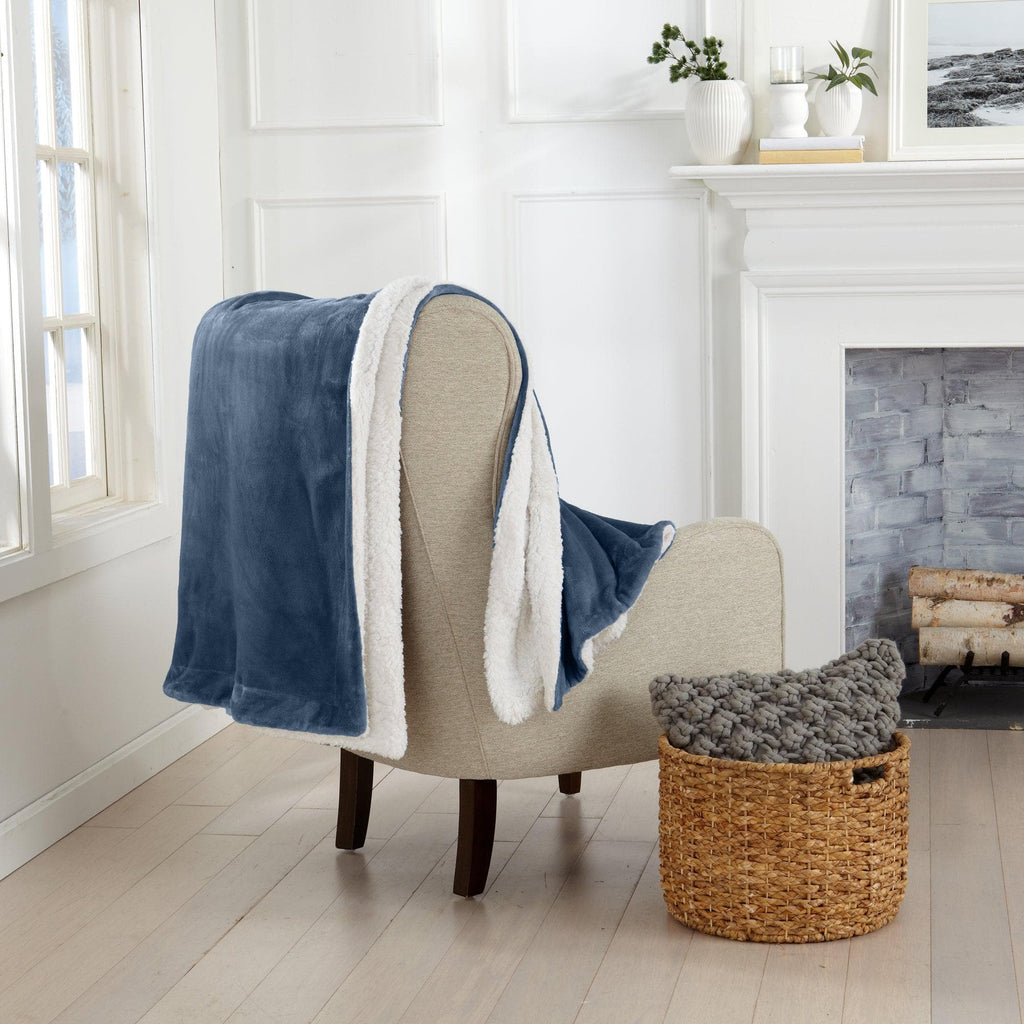 Velvet Plush Sherpa Luxury Bed Blanket - Kinsley Collection