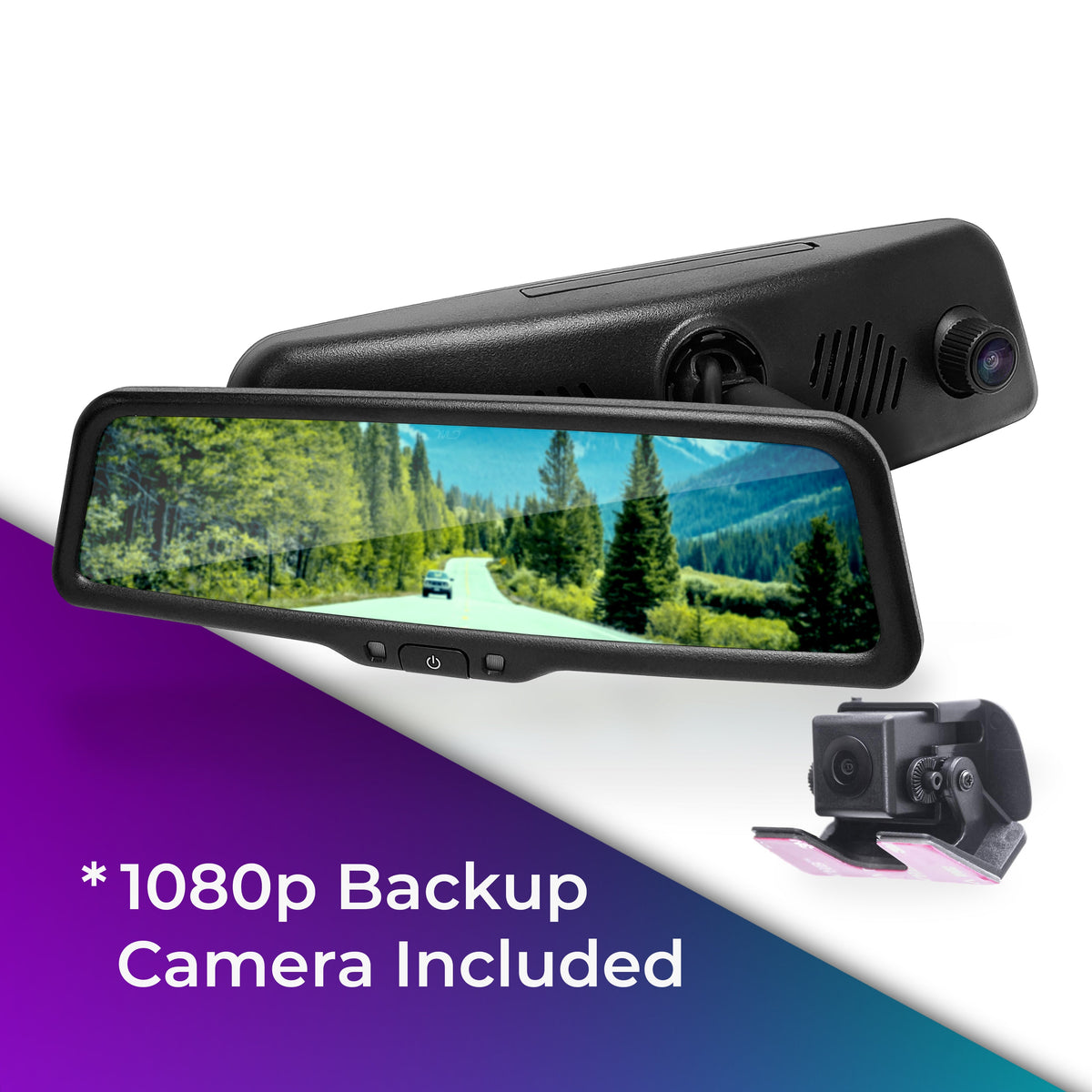 Master Tailgaters 10 inch mirror dash cam with backup camera