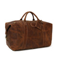 Men's Genuine Leather Weekender Duffle Bag