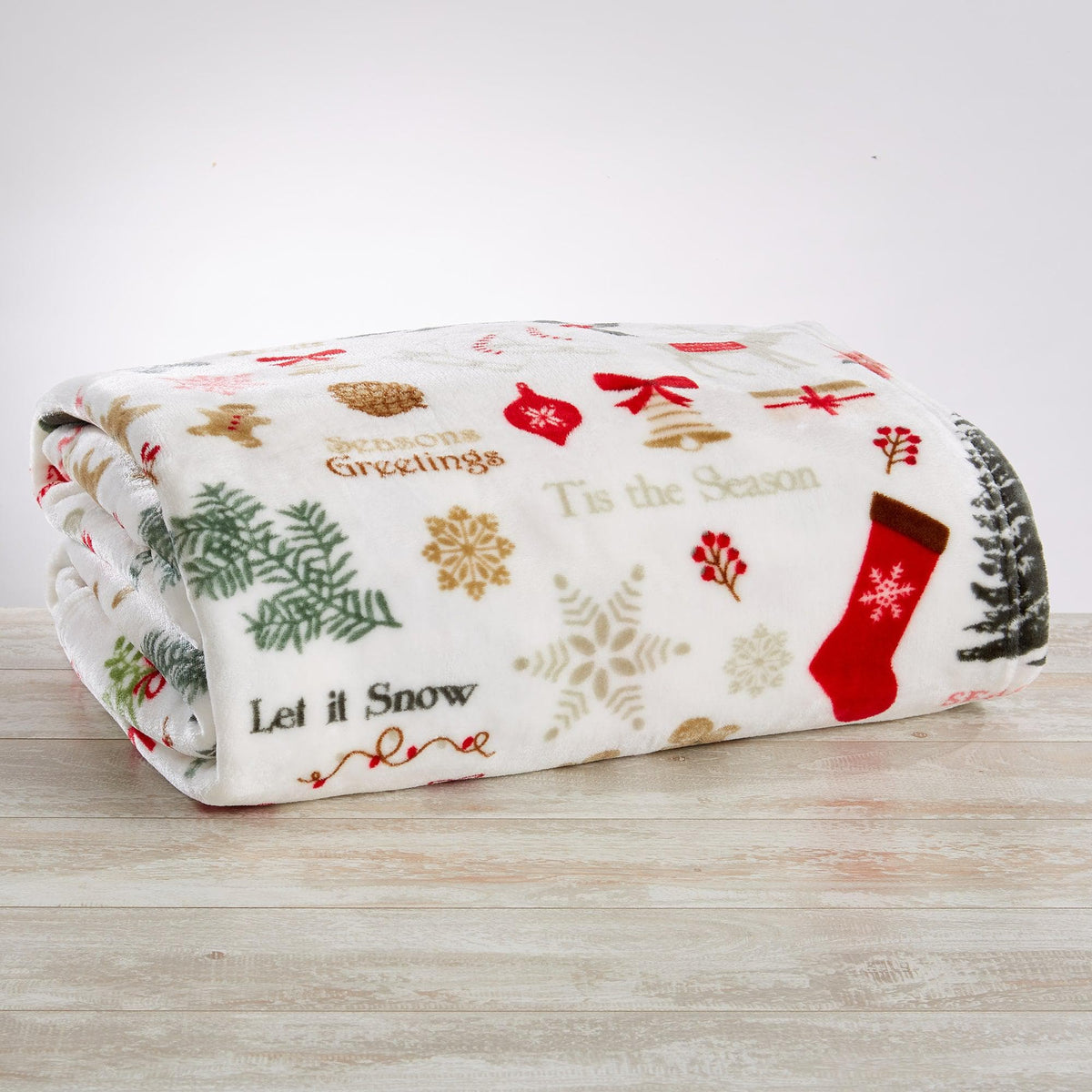 Pearl Collection Velvet Plush Throw Blanket