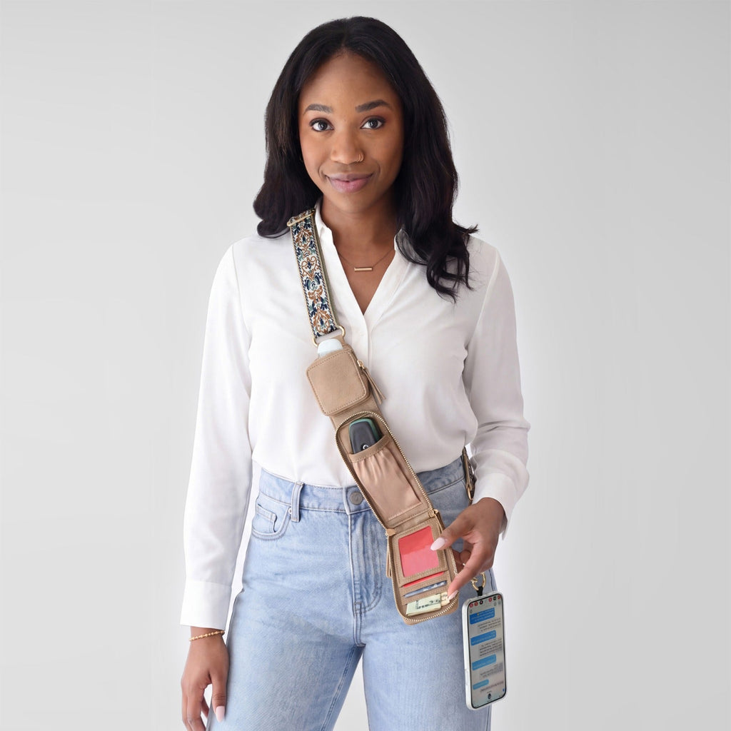 Zip & Clip RFID Crossbody Bag