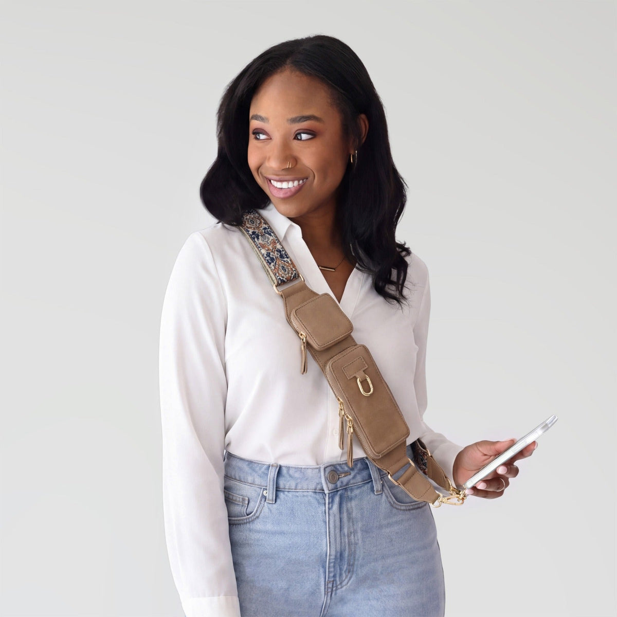 Zip & Clip RFID Crossbody Bag